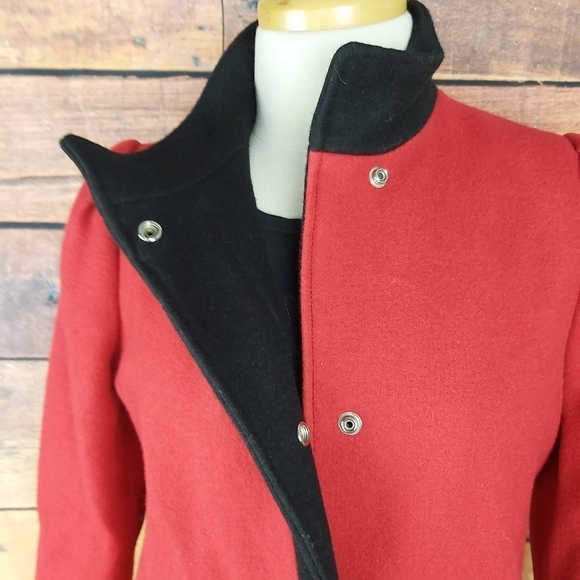 Vintage Sears woolblend long winter coat mao collar - Picture 4 of 8